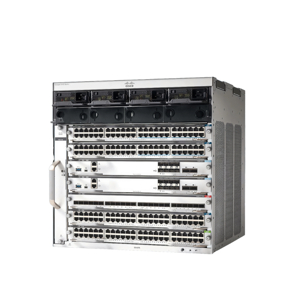 Front View of Cisco Catalyst 9400 C9407R Modular Switch