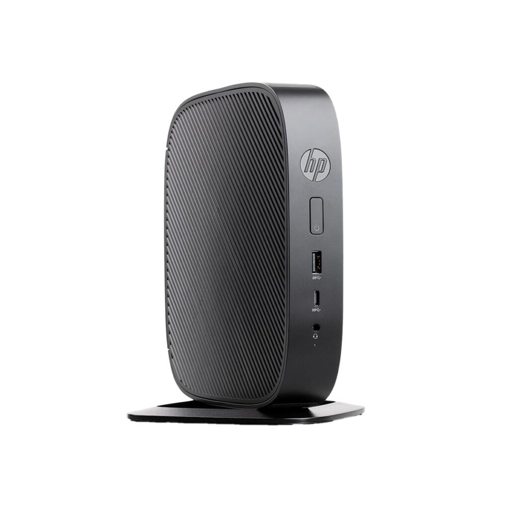 HP T530 TPC-W041-TC Thin Client front view showing compact fanless design