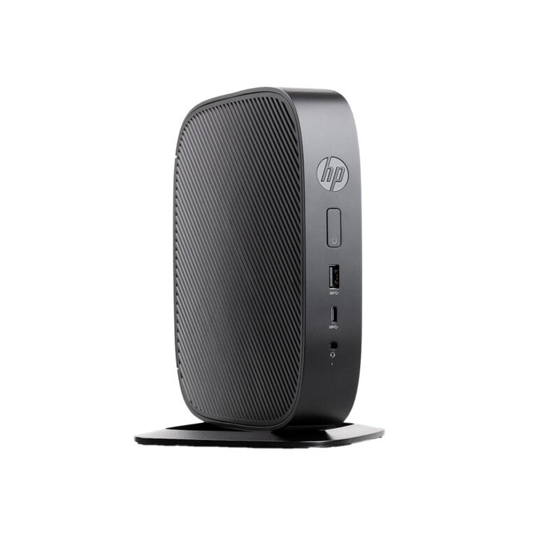 HP T530 TPC-W041-TC Thin Client front view showing compact fanless design