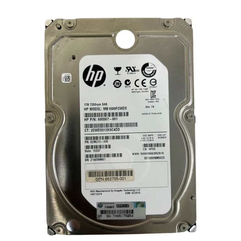 HP MB1000FCWDE 1TB 7.2K SAS 6Gbps 695507-001