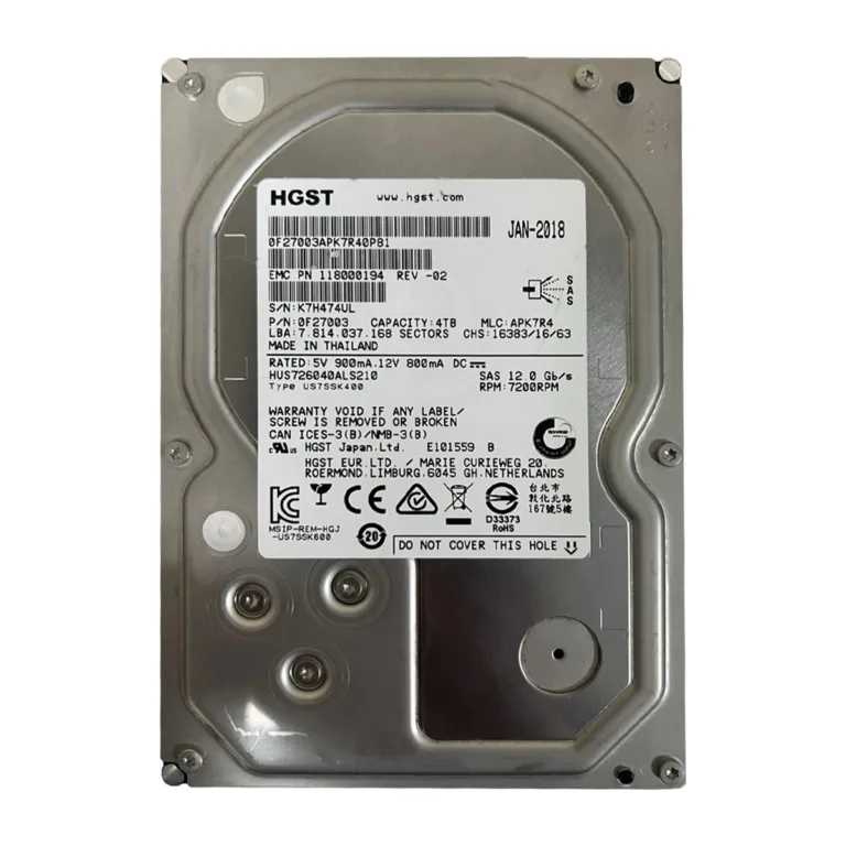 HGST HUS726040ALS210 SAS 4TB 7.2K 12Gbps 0F27003