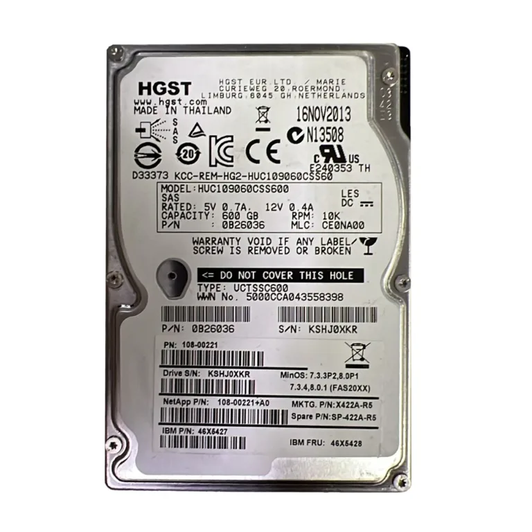 HGST HUC109060CSS600 SAS 600GB 10K 6Gbps 0B26036