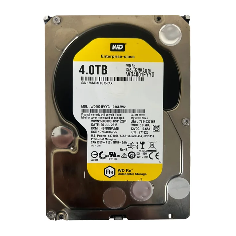 Western Digital WD4001FYYG-01SL3W2 SAS 4TB 7.2K 6Gbps WD4001FYYG